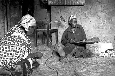 Feza tuning his enanga